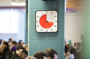 Time Timer® visual timer being used in the lunch room
