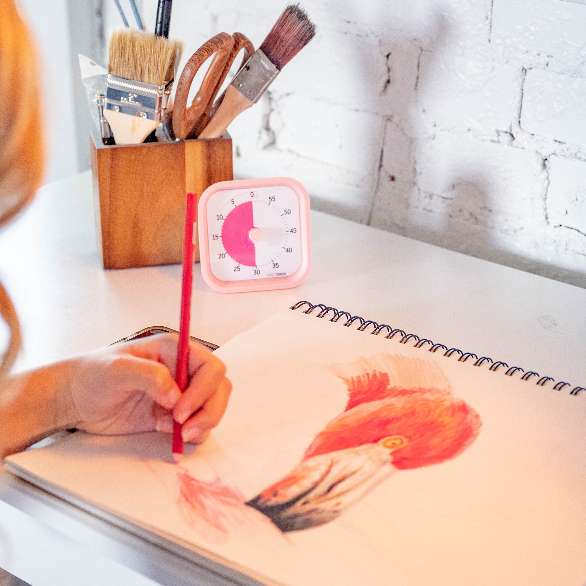 60 minute visual Timer - Time Timer MOD® - Home Edition Peony Pink