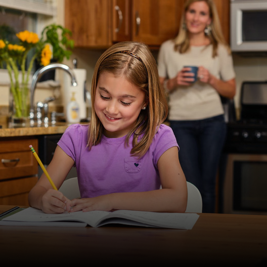 Young Child studying 